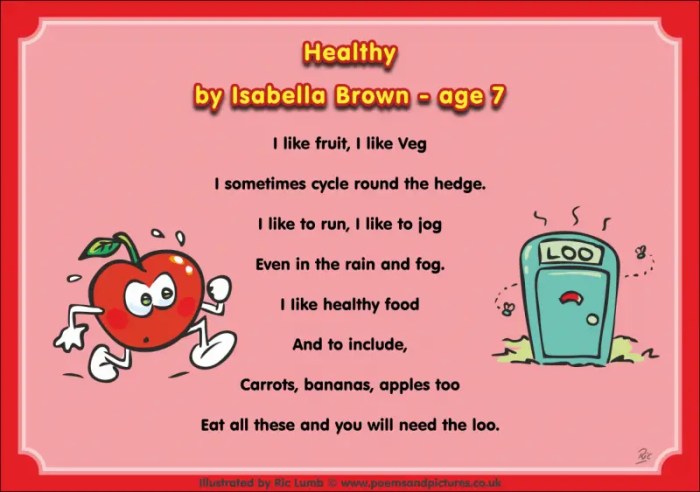 Food poems poem kids funny english day phonics classroom elegant 2011 ideas