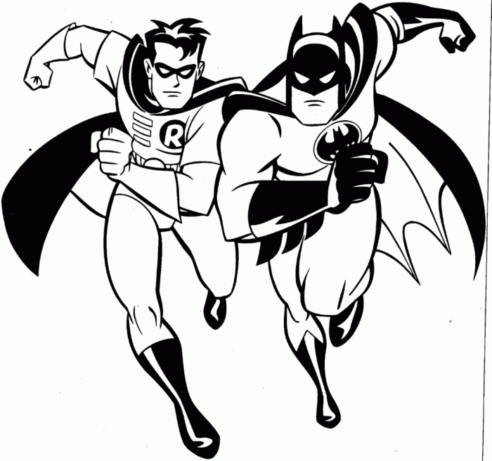 Batman animated series coloring pages