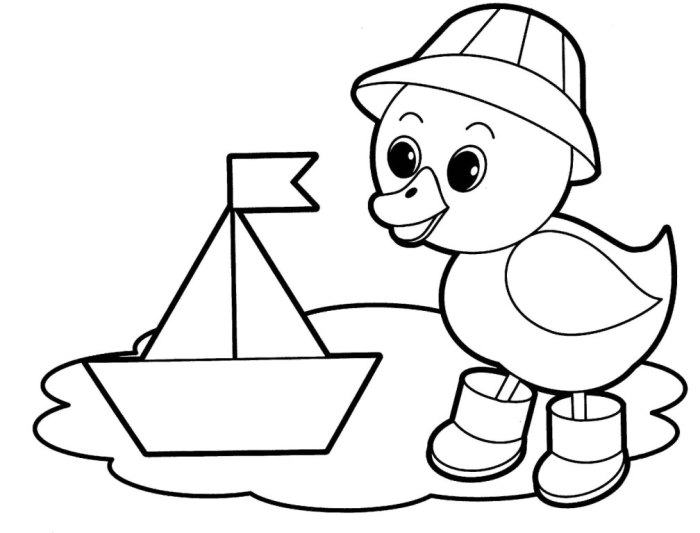 Easy coloring pages animals