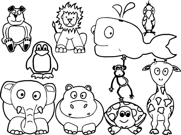 Free printable coloring sheets of animals