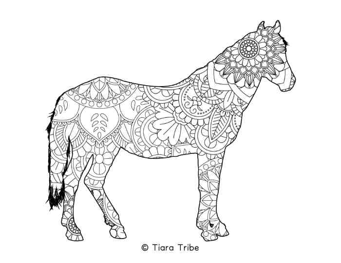 Animal mandala coloring pages printable