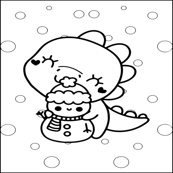 Cute animal christmas coloring pages