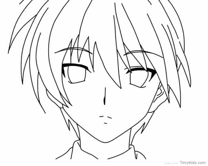 Coloring pages anime characters