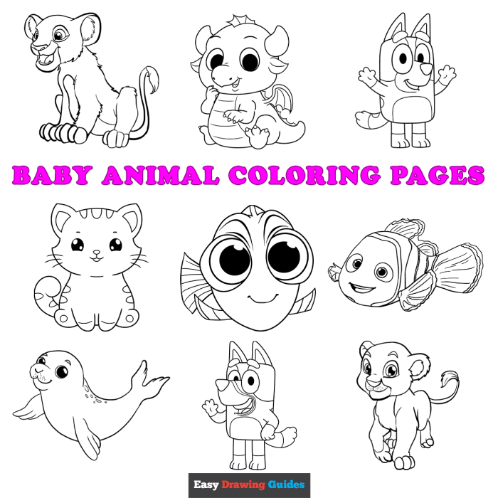 Cute animals coloring pages printable