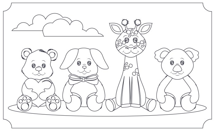 Cute animal coloring books