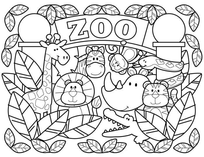 Coloring zoo pages print printable kindergarten sheets animal colouring animals kids preschool sheet worksheets cute coloringme biz article