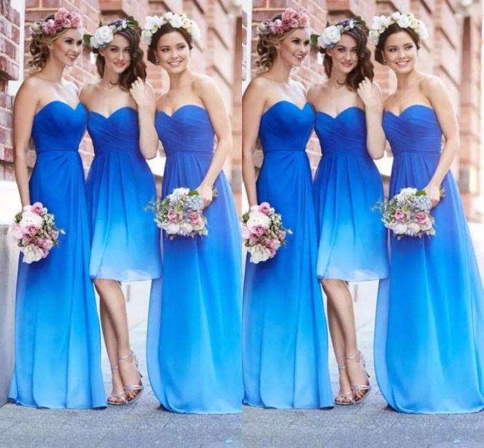 Blue dresses for wedding