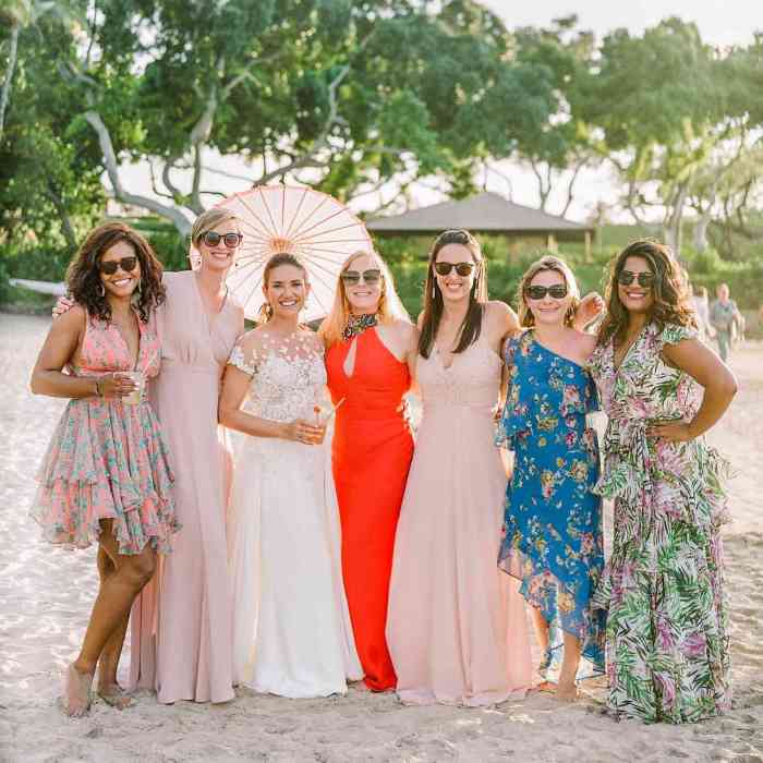 Tropical wedding guest dresses