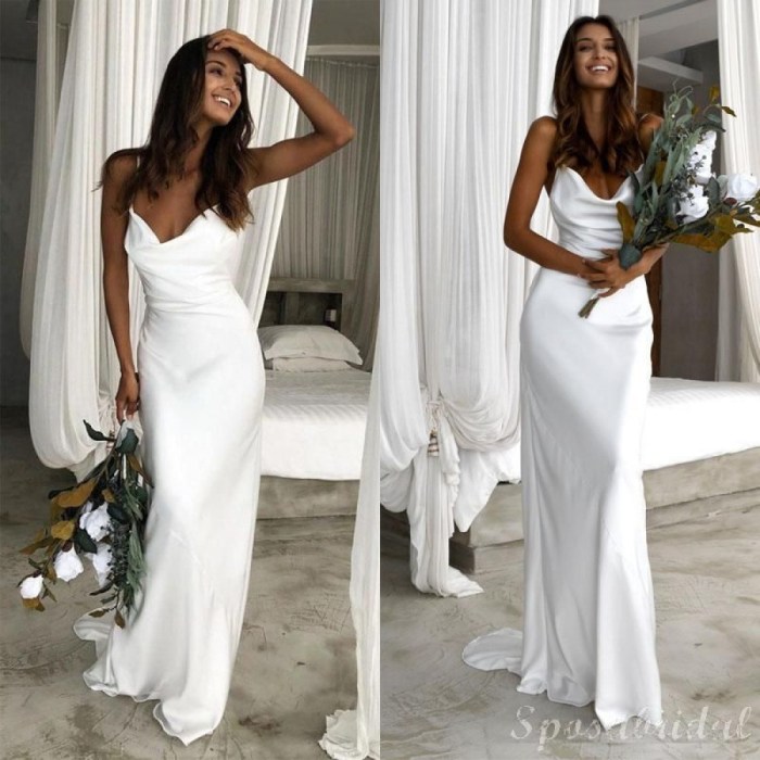 Casual beach wedding dress