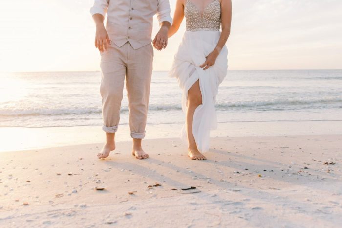 Casual beach wedding dress