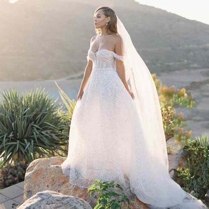 Off shoulder wedding dresses