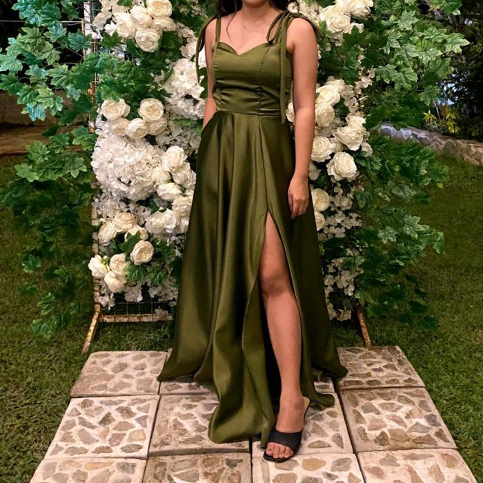 Olive green dresses for wedding